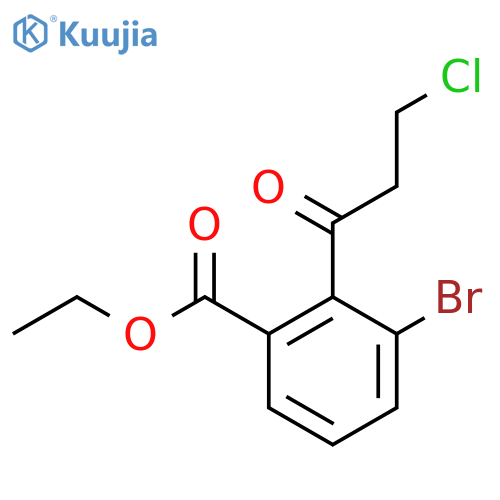 Ethyl 3-bromo-2-(3-chloropropanoyl)benzoate structure