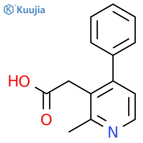 2-Methyl-4-phenylpyridine-3-acetic acid structure