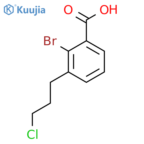 2-Bromo-3-(3-chloropropyl)benzoic acid structure