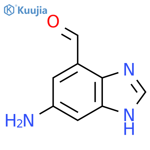 6-Amino-1H-benzo[d]imidazole-4-carbaldehyde structure