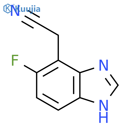 6-Fluoro-1H-benzimidazole-7-acetonitrile structure