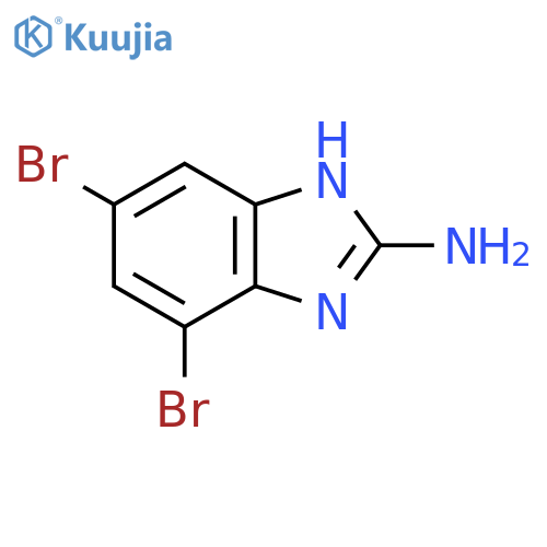 2-Amino-5,7-dibromo-1H-benzimidazole structure