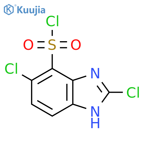 2,5-Dichloro-1H-benzimidazole-4-sulfonyl chloride structure