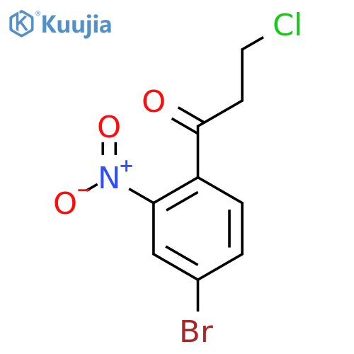 1-(4-Bromo-2-nitrophenyl)-3-chloropropan-1-one structure