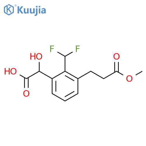 2-(Difluoromethyl)-3-(3-methoxy-3-oxopropyl)mandelic acid structure