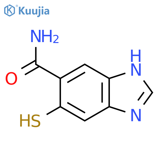 6-Mercapto-1H-benzimidazole-5-carboxamide structure