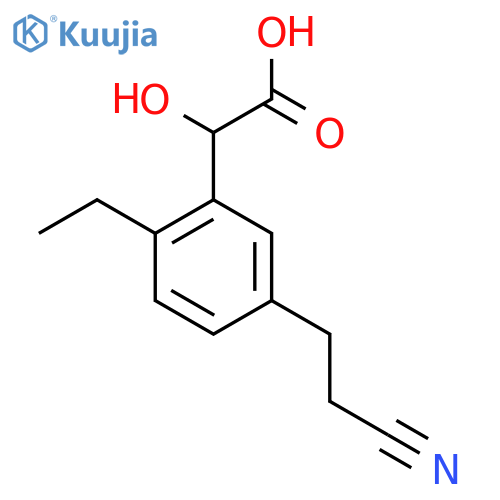 5-(2-Cyanoethyl)-2-ethylmandelic acid structure