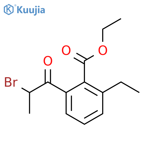 Ethyl 2-(2-bromopropanoyl)-6-ethylbenzoate structure