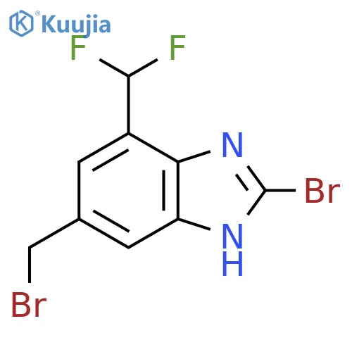 2-Bromo-5-bromomethyl-7-difluoromethyl-1H-benzimidazole structure