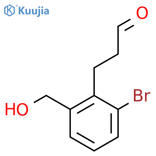 3-(2-Bromo-6-(hydroxymethyl)phenyl)propanal structure