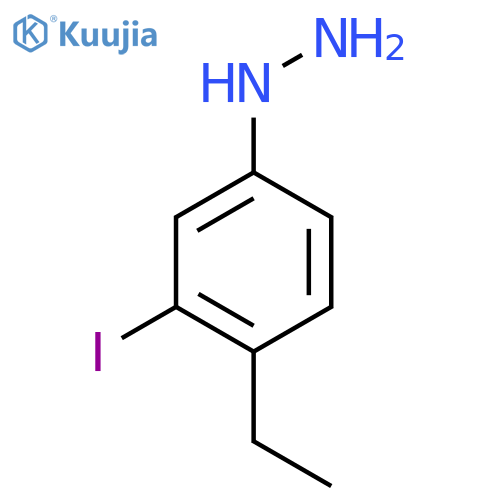 4-Ethyl-3-iodophenylhydrazine structure