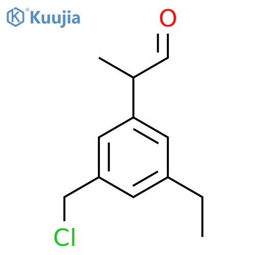 3-(Chloromethyl)-5-ethylphenylpropanal structure