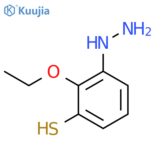 2-Ethoxy-3-mercaptophenylhydrazine structure