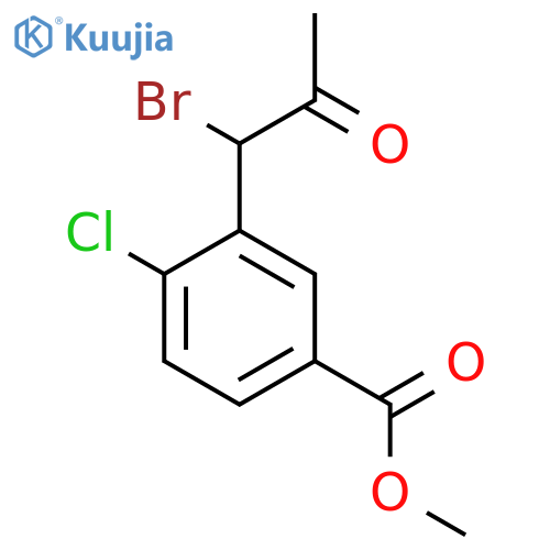 Methyl 3-(1-bromo-2-oxopropyl)-4-chlorobenzoate structure