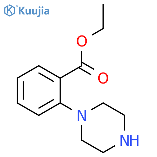 Benzoic acid,2-(1-piperazinyl)-, ethyl ester structure
