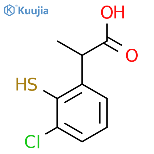 3-Chloro-2-mercaptophenylpropanoic acid structure