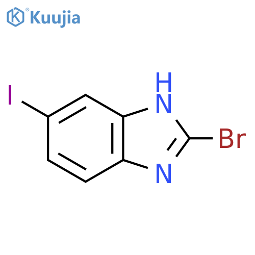 2-Bromo-5-iodo-1H-benzimidazole structure