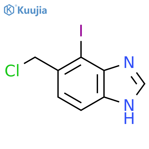 5-Chloromethyl-4-iodo-1H-benzimidazole structure