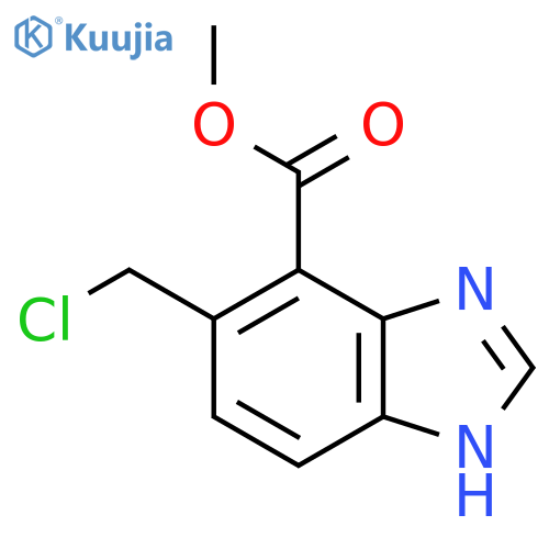 Methyl 6-chloromethyl-1H-benzimidazole-7-carboxylate structure