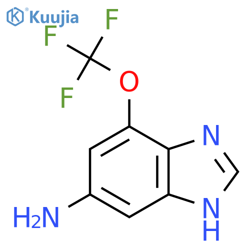 5-Amino-7-trifluoromethoxy-1H-benzimidazole structure