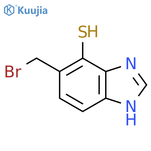 6-Bromomethyl-7-mercapto-1H-benzimidazole structure