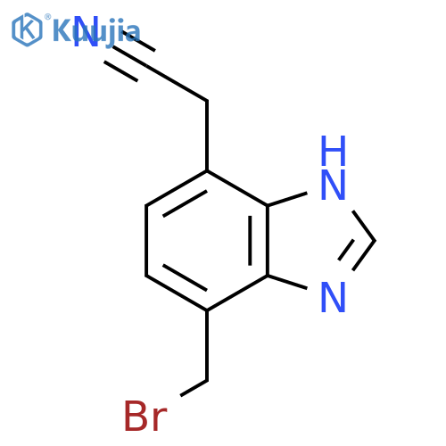7-Bromomethyl-1H-benzimidazole-4-acetonitrile structure