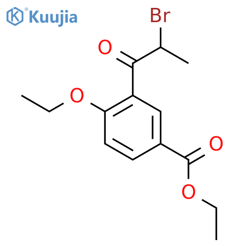 Ethyl 3-(2-bromopropanoyl)-4-ethoxybenzoate structure