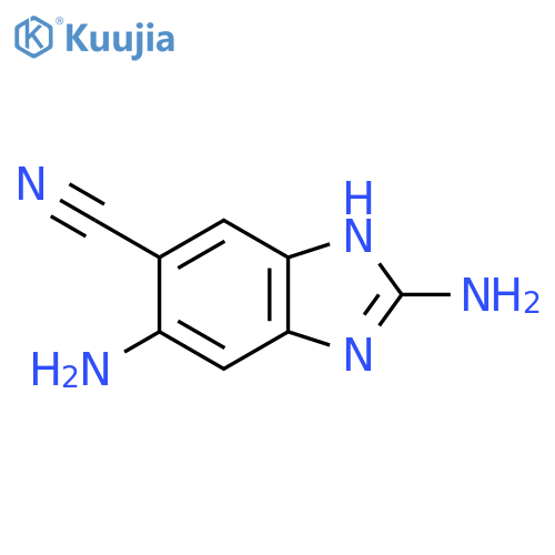 1H-Benzimidazole-5-carbonitrile, 2,6-diamino- structure