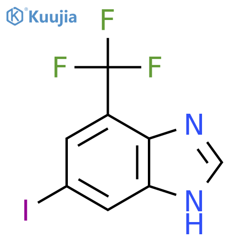 6-Iodo-4-trifluoromethyl-1H-benzimidazole structure