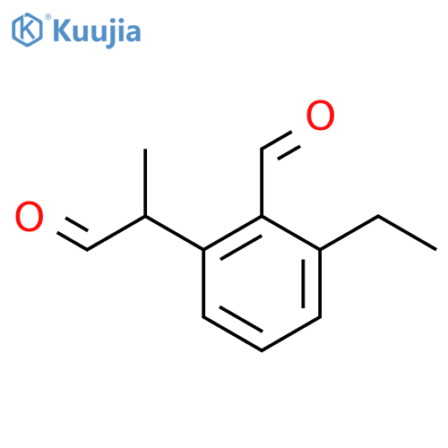 3-Ethyl-2-formylphenylpropanal structure