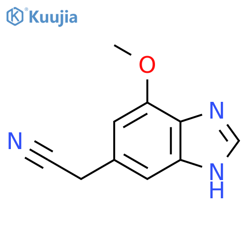 7-Methoxy-1H-benzimidazole-5-acetonitrile structure