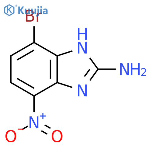 2-Amino-4-bromo-7-nitro-1H-benzimidazole structure
