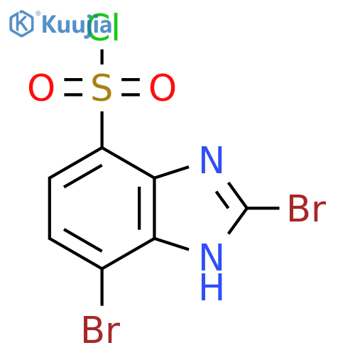 2,7-Dibromo-1H-benzimidazole-4-sulfonyl chloride structure