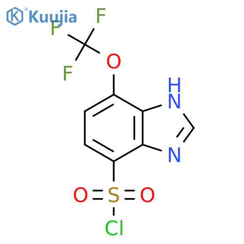 4-Trifluoromethoxy-1H-benzimidazole-7-sulfonyl chloride structure