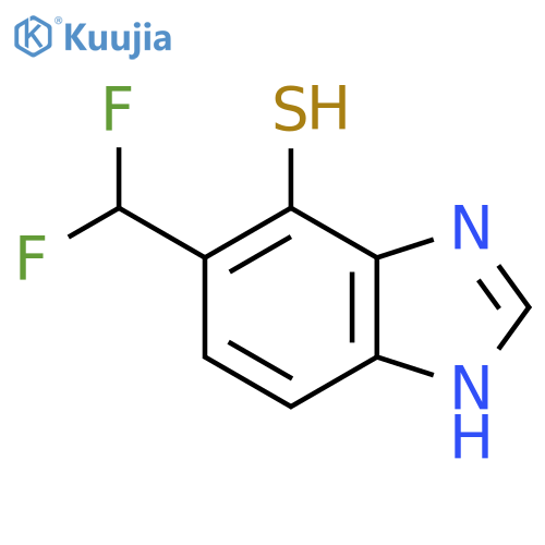 5-Difluoromethyl-4-mercapto-1H-benzimidazole structure