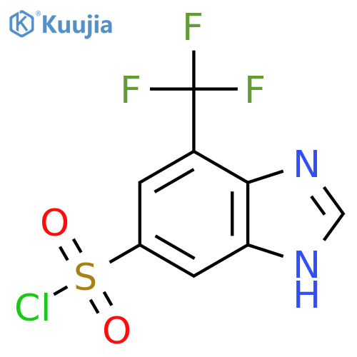 4-Trifluoromethyl-1H-benzimidazole-6-sulfonyl chloride structure