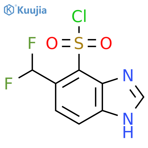 5-Difluoromethyl-1H-benzimidazole-4-sulfonyl chloride structure
