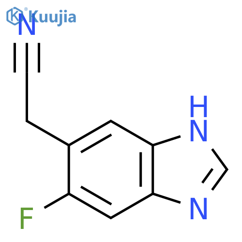 6-Fluoro-1H-benzimidazole-5-acetonitrile structure