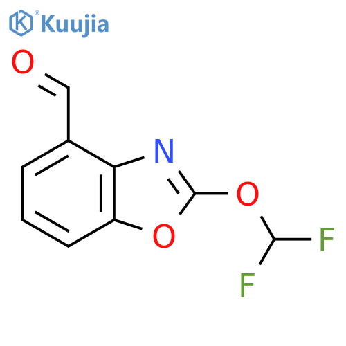 2-(Difluoromethoxy)benzo[d]oxazole-4-carboxaldehyde structure