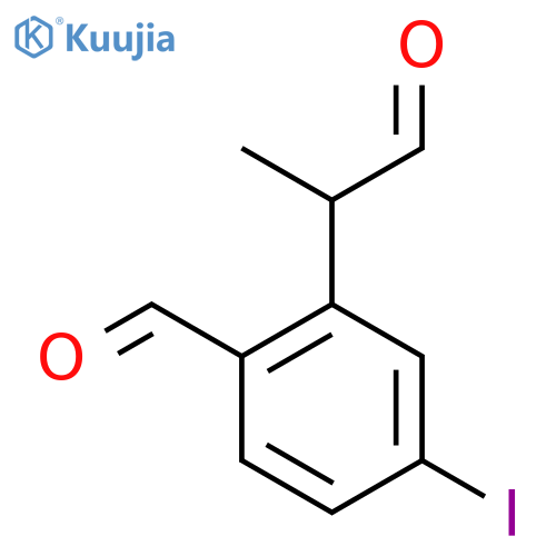 2-Formyl-5-iodophenylpropanal structure