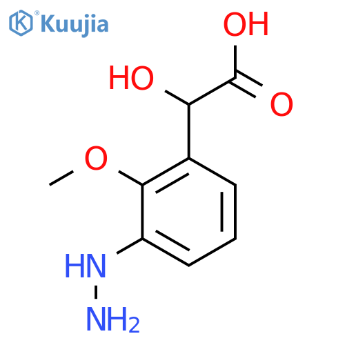 3-Hydrazinyl-2-methoxymandelic acid structure