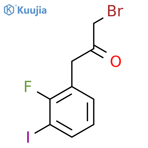 1-Bromo-3-(2-fluoro-3-iodophenyl)propan-2-one structure