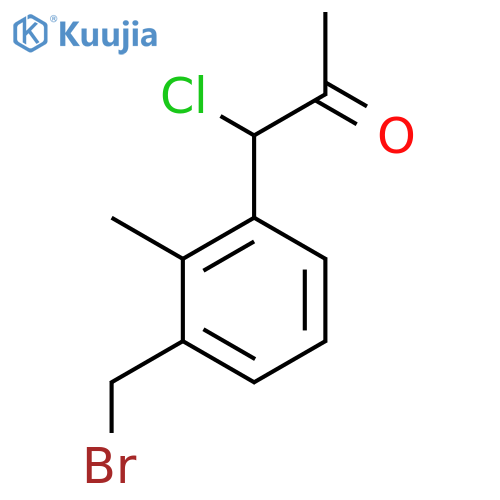 1-(3-(Bromomethyl)-2-methylphenyl)-1-chloropropan-2-one structure