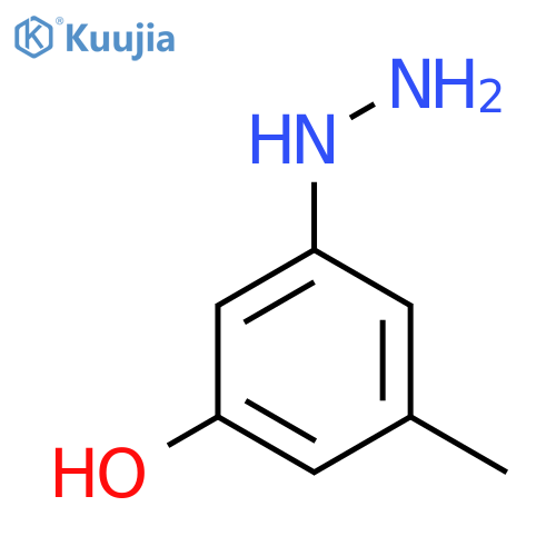 3-Hydroxy-5-methylphenylhydrazine structure