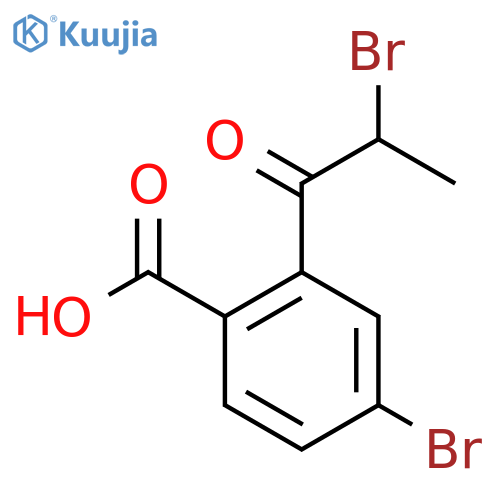 4-Bromo-2-(2-bromopropanoyl)benzoic acid structure