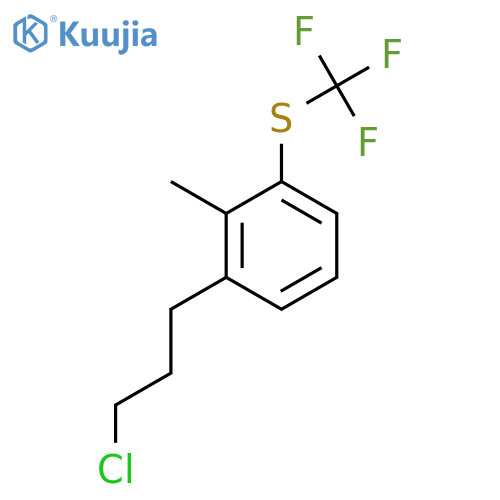 2-(3-Chloropropyl)-6-(trifluoromethylthio)toluene structure