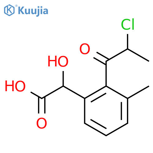 2-(2-Chloropropanoyl)-3-methylmandelic acid structure