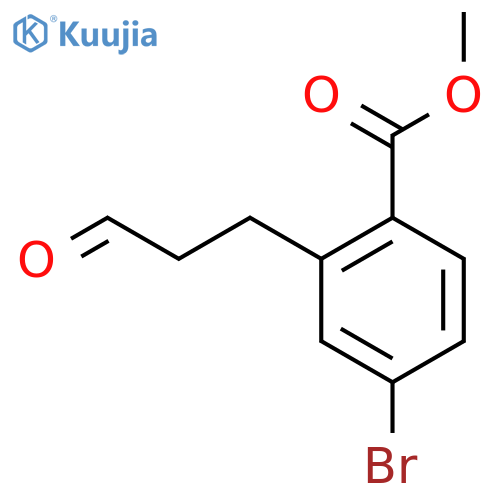 Methyl 4-bromo-2-(3-oxopropyl)benzoate structure