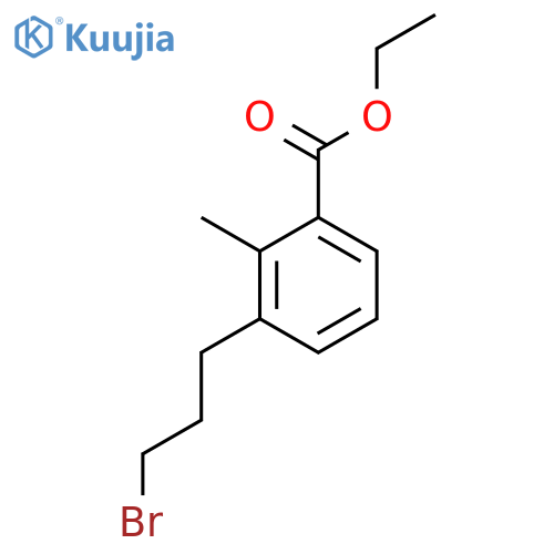 Ethyl 3-(3-bromopropyl)-2-methylbenzoate structure
