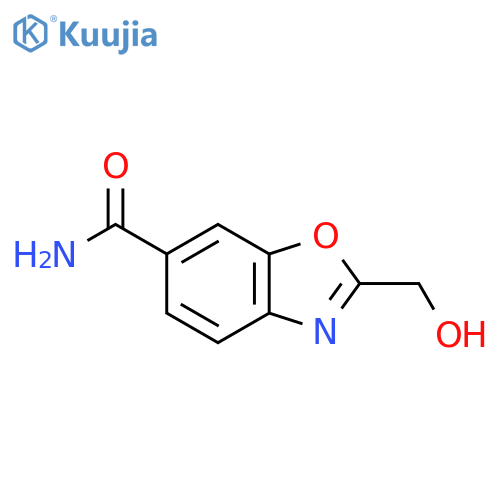 2-(Hydroxymethyl)benzo[d]oxazole-6-carboxamide structure